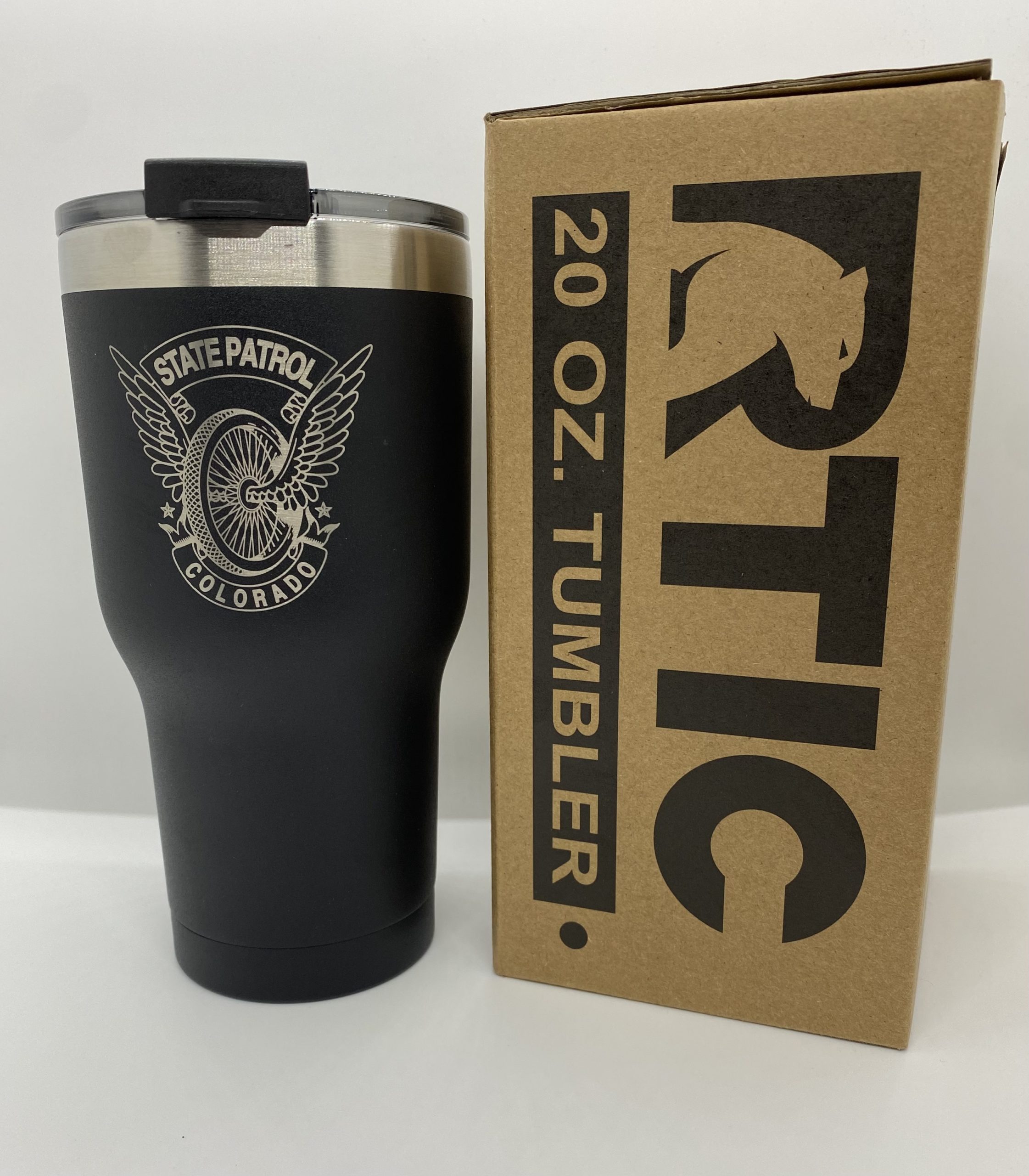 RTIC 20 oz Tumbler Hot Cold Double Wall Vacuum Insulated 20oz Matte Black  2022!