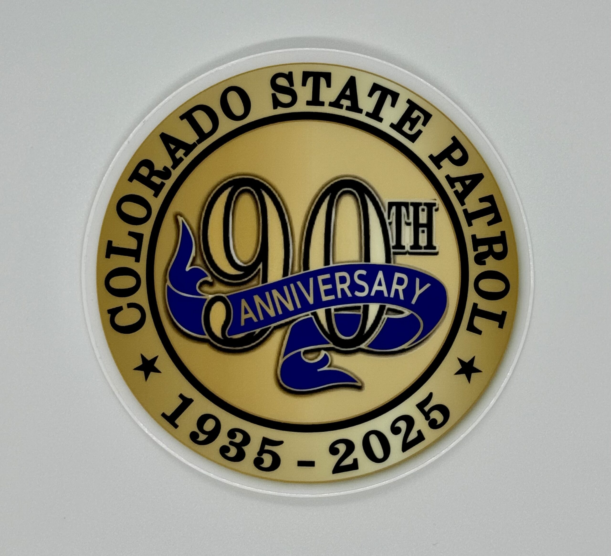 90th Anniversary Window Cling