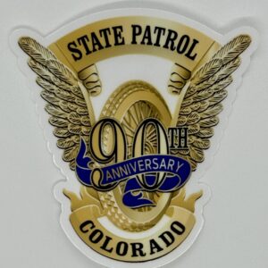 90th Anniversary Flying Wheel Sticker