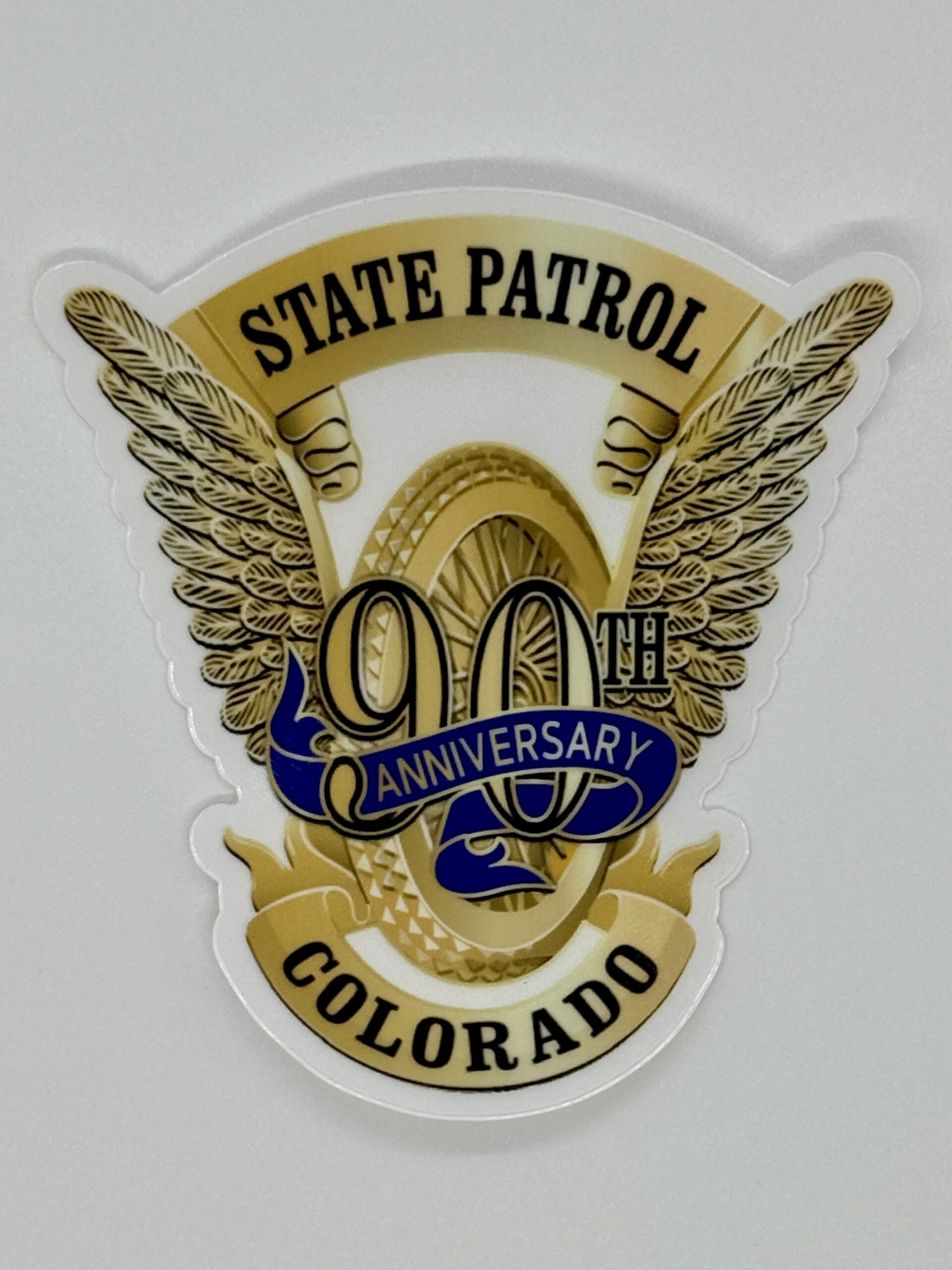 90th Anniversary Flying Wheel Sticker